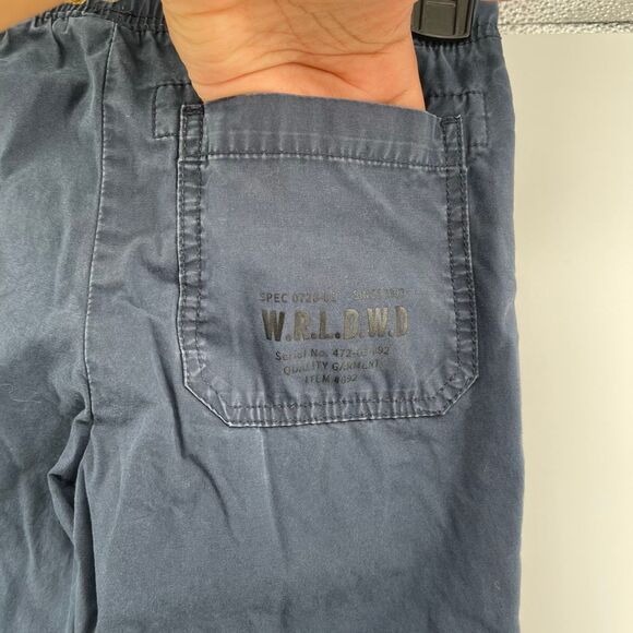 H&M Boys Navy Blue 100% Cotton Joggers Size 8 | Elastic Drawstring Waist - Picture 12 of 16